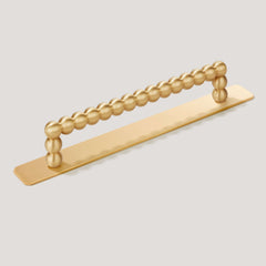 Plank Hardware handle with backplate bobbin d bar pull brass 43072621674775