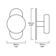 Plank Hardware Hook Only HUDSON Shaker Hook - Aged Brass