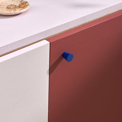 Plank Hardware hubble tapered cabinet knob cobalt blue 42588392325399