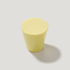 Plank Hardware hubble tapered cabinet knob lemon yellow 42588393865495