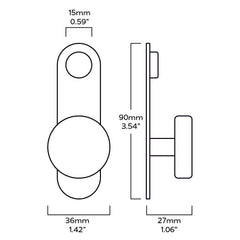 Plank Hardware hudson shaker hook aged brass 42895890481431