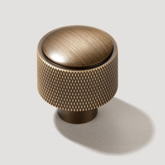 Plank Hardware humboldt knurled button cabinet knob antique brass 40203674648855