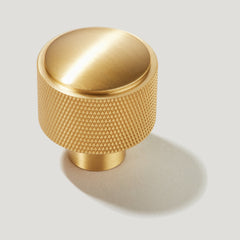 Plank Hardware humboldt knurled button cabinet knob brass 41156745560343