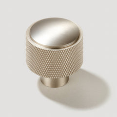 Plank Hardware humboldt knurled button cabinet knob satin nickel 40203657347351