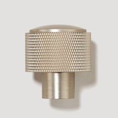 Plank Hardware humboldt knurled button cabinet knob satin nickel 40203657380119