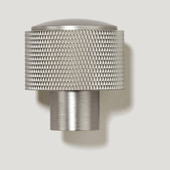 Plank Hardware HUMBOLDT Knurled Button Cabinet Knob - Stainless Steel