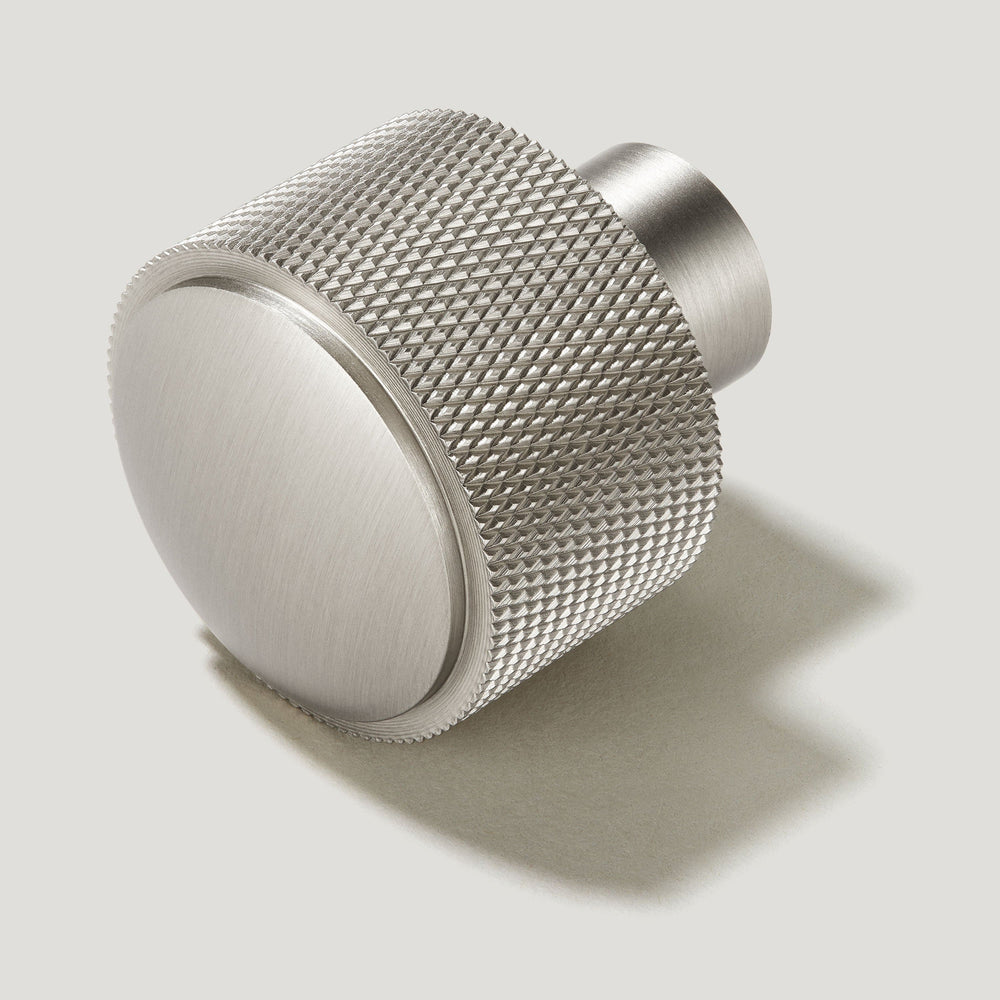 HUMBOLDT Knurled Button Cabinet Knob - Stainless Steel