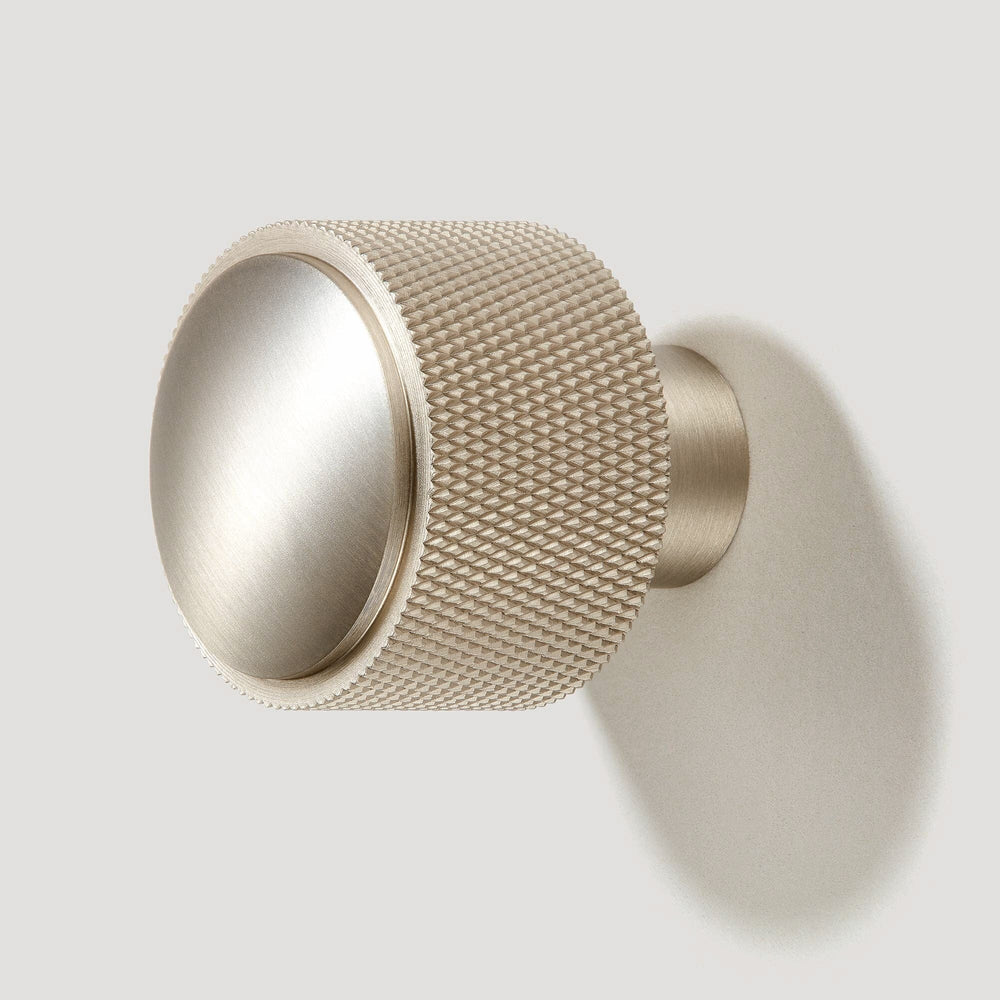 HUMBOLDT Knurled Button Wall Hook - Satin Nickel