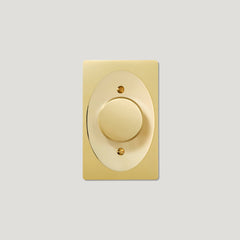 Plank Hardware JASPER 1G Oval Dimmer Switch - Brass / Unlacquered Brass