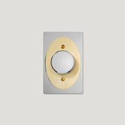 Plank Hardware JASPER 1G Oval Dimmer Switch - Polished Nickel / Unlacquered Brass