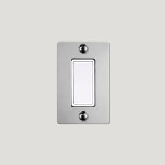 JASPER 1G Rocker Light Switch - Polished Nickel