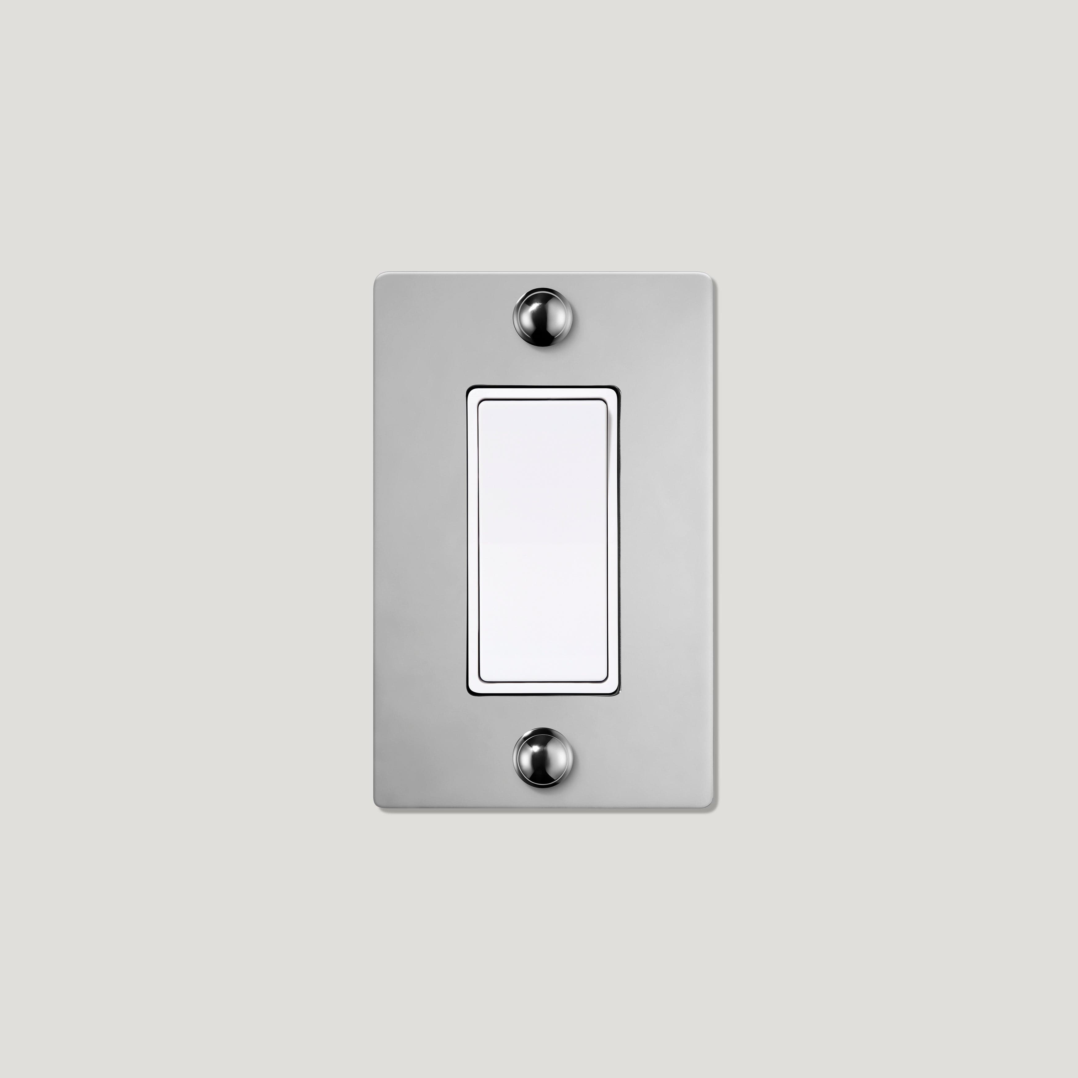 Plank Hardware JASPER 1G Rocker Switch - Polished Nickel