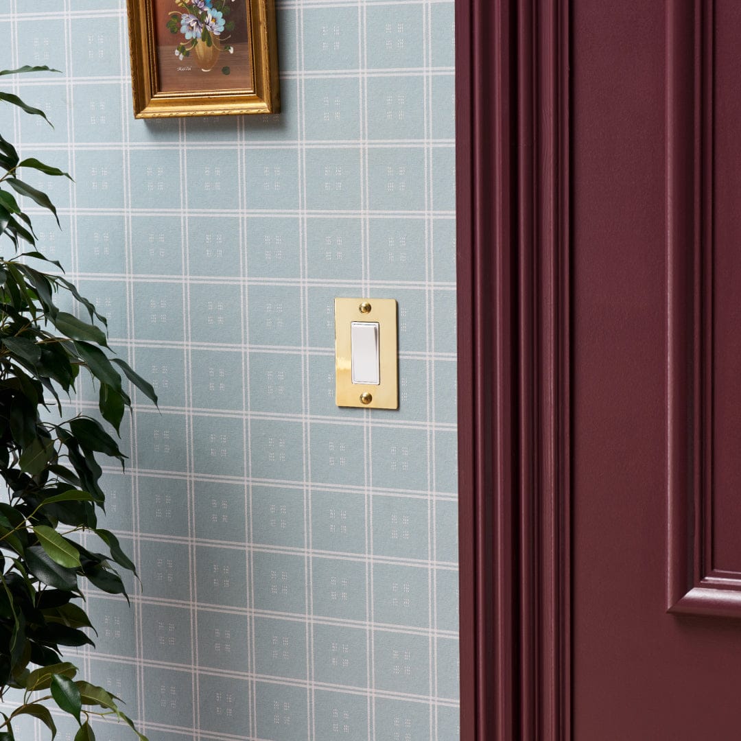 Plank Hardware JASPER 1G Rocker Switch - Unlacquered Brass