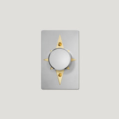 Plank Hardware JASPER 1G Star Dimmer Switch - Polished Nickel / Unlacquered Brass