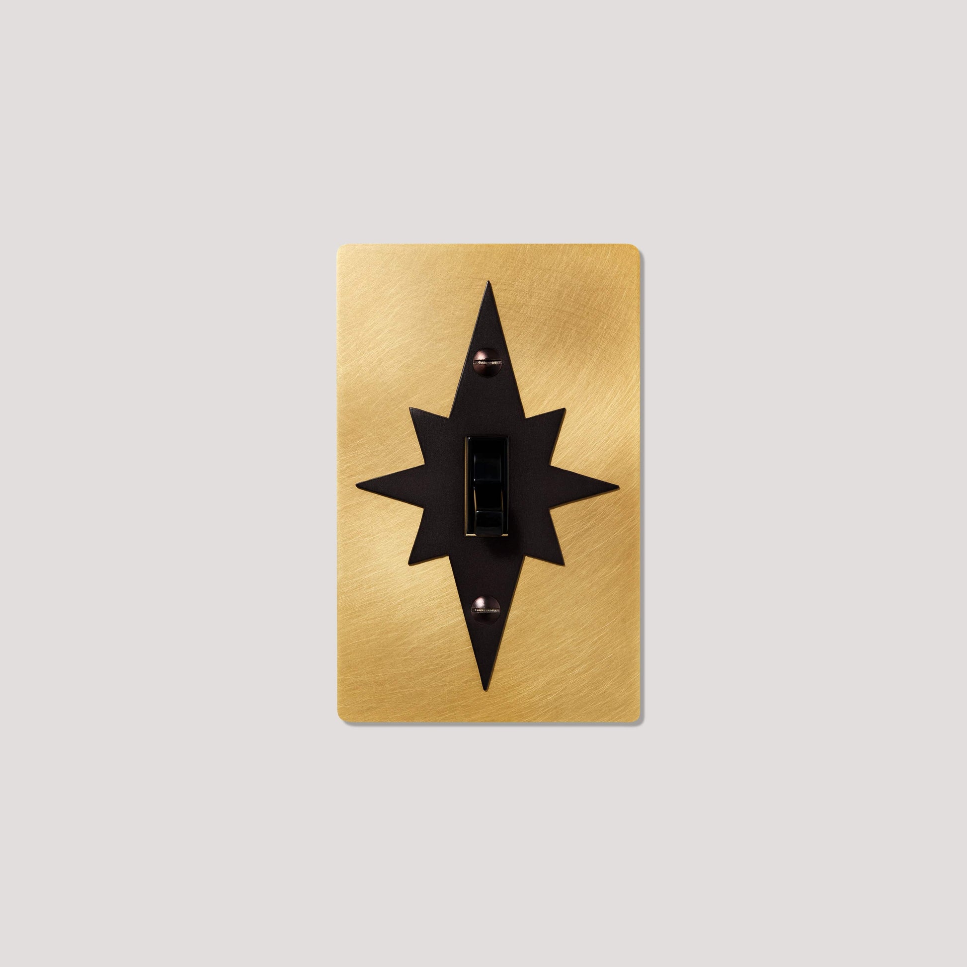 Plank Hardware JASPER 1G Star Toggle Switch - Heritage Brass / Blackened Bronze