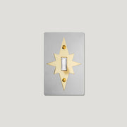 Plank Hardware JASPER 1G Star Toggle Switch - Polished Nickel / Unlacquered Brass