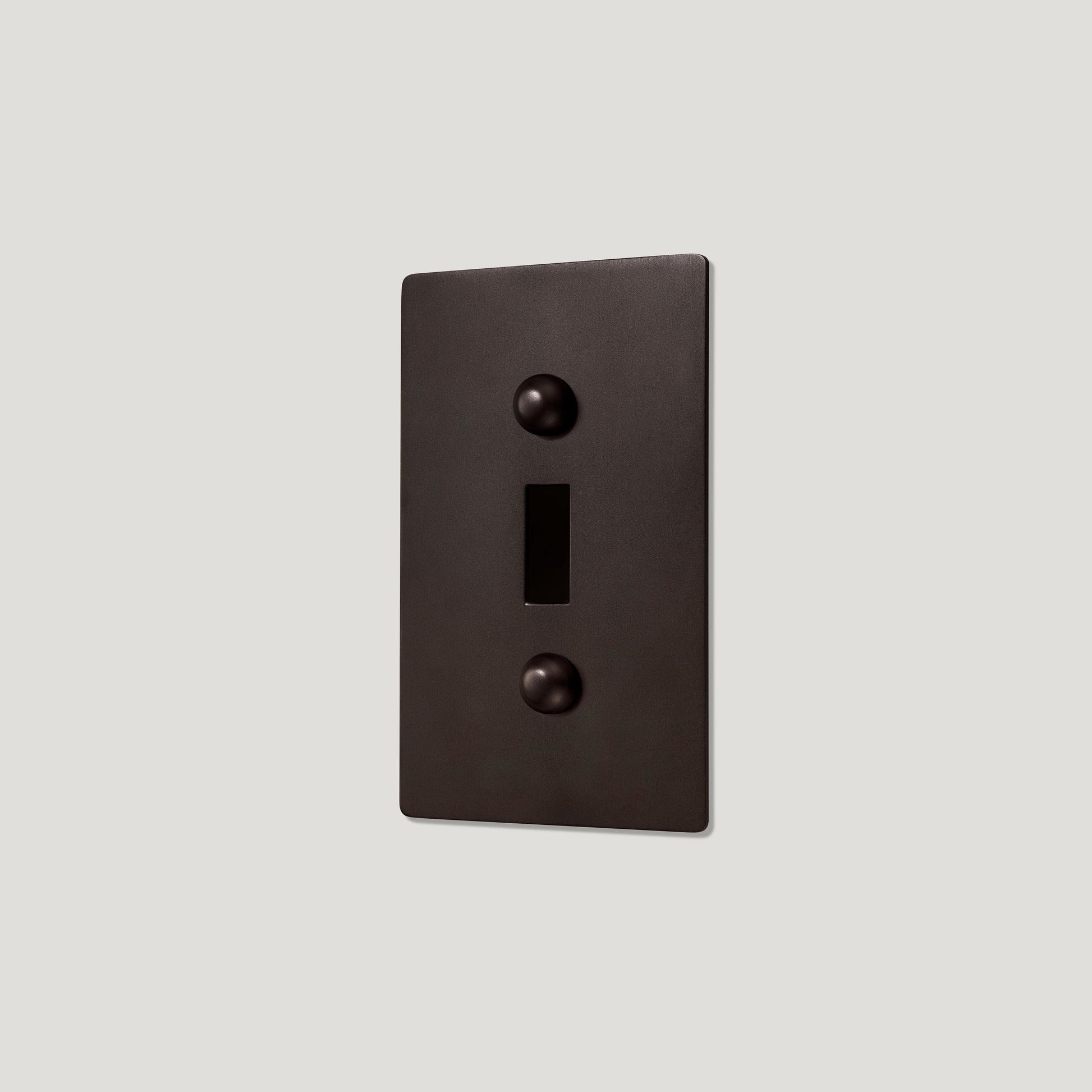 Plank Hardware JASPER 1G Toggle/Dimmer Plate - Blackened Bronze