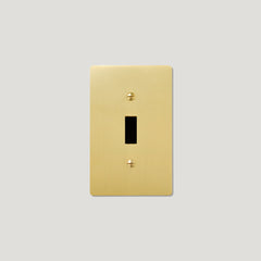 Plank Hardware JASPER 1G Toggle/Dimmer Plate - Brass