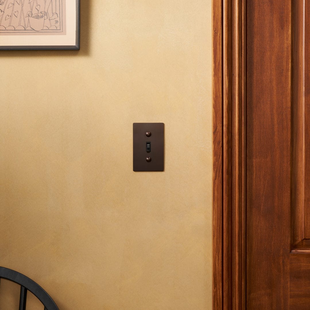 Plank Hardware JASPER 1G Toggle Switch - Blackened Bronze