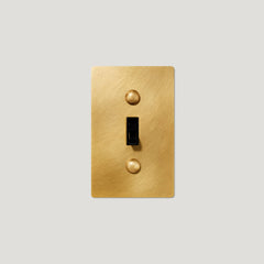 JASPER 1G Toggle Light Switch - Heirloom Brass
