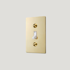 Plank Hardware JASPER 1G Toggle Switch - Unlacquered Brass