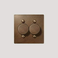 JASPER 2G Dimmer Light Switch - Antique Brass