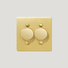 JASPER 2G Dimmer Light Switch - Brass
