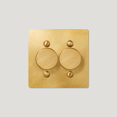 JASPER 2G Dimmer Light Switch - Heirloom Brass