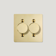 Plank Hardware JASPER 2G Dimmer Switch - Unlacquered Brass