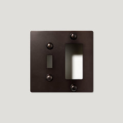 Plank Hardware JASPER 2G Mixed Plate (Toggle/Universal) - Blackened Bronze