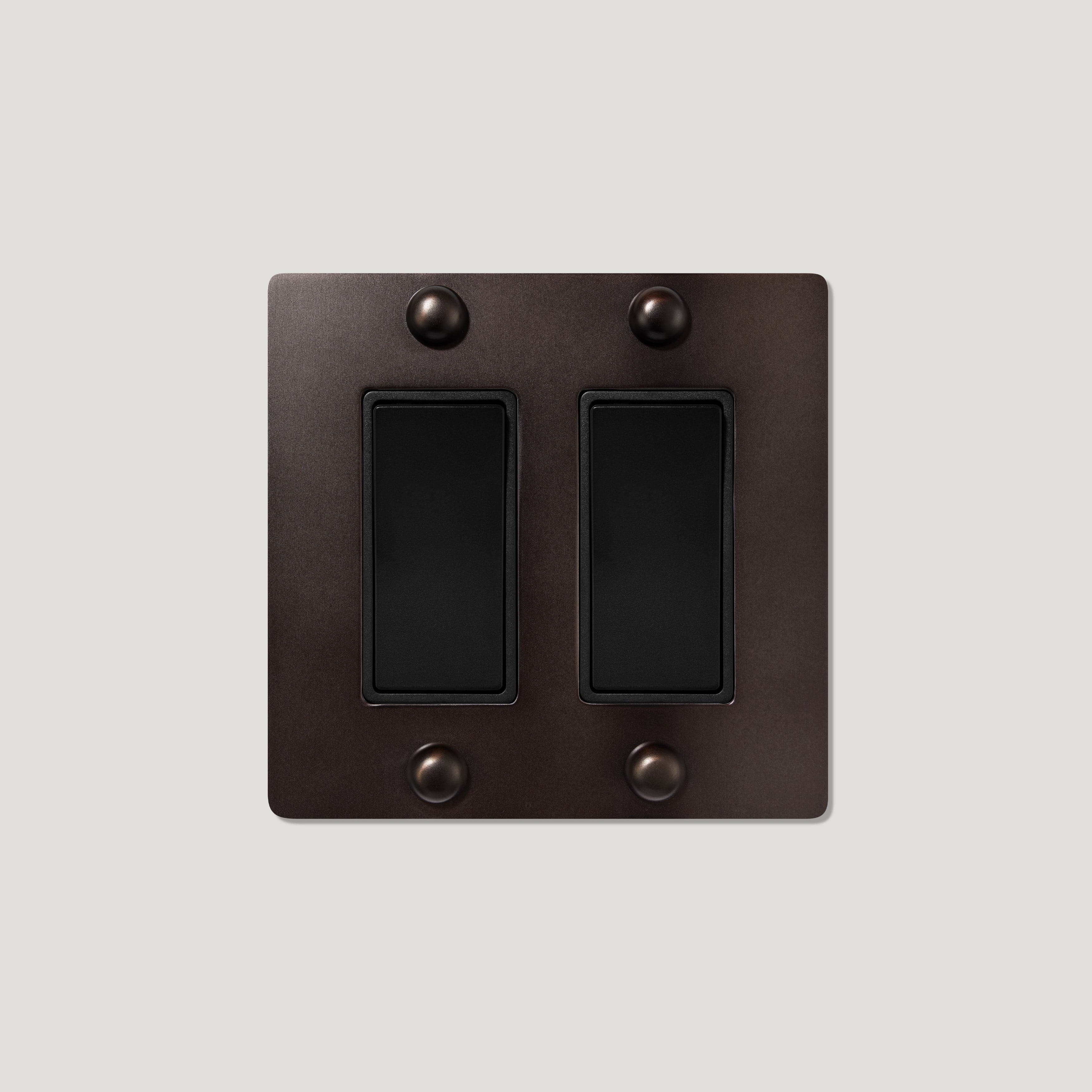 Plank Hardware JASPER 2G Rocker Switch - Blackened Bronze