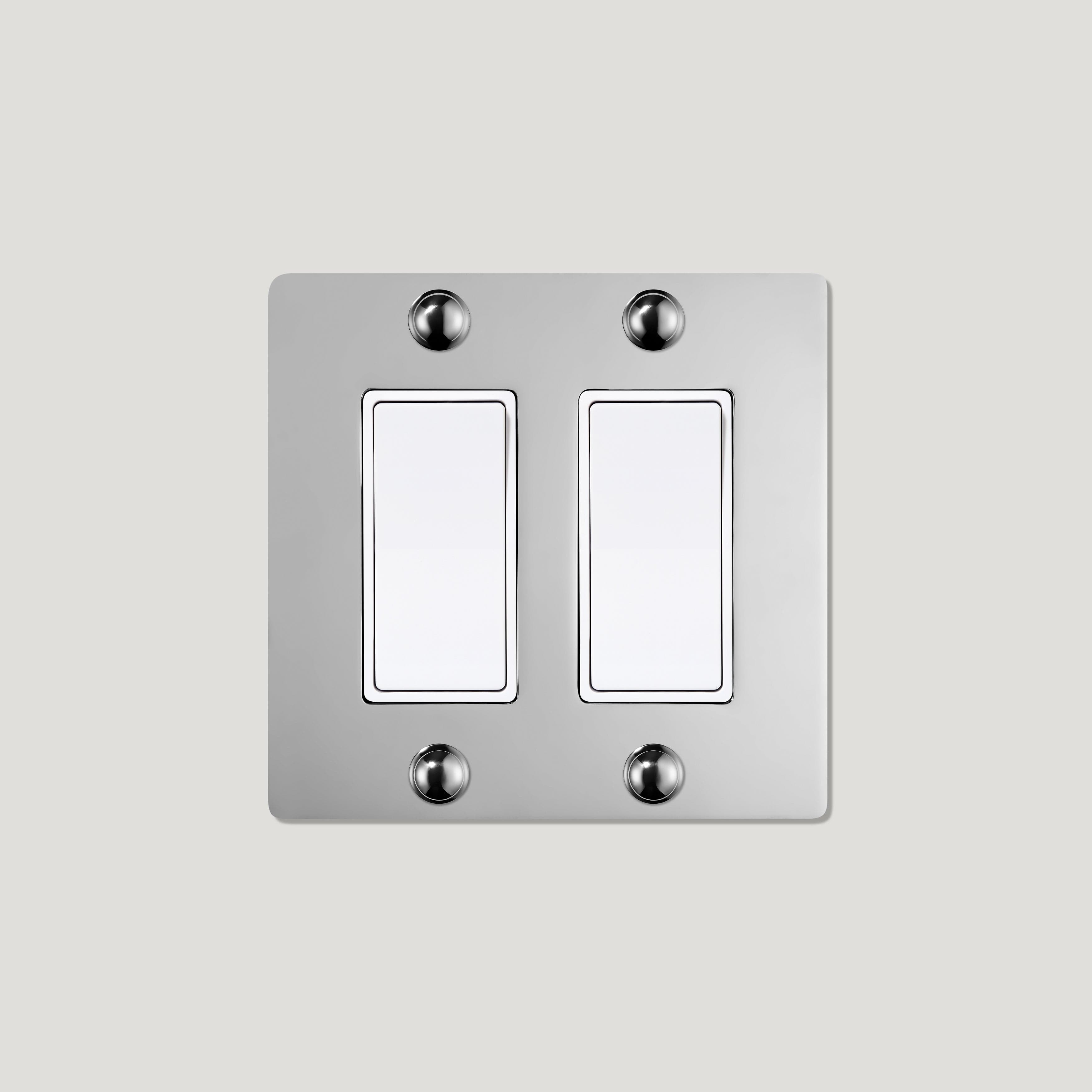 Plank Hardware JASPER 2G Rocker Switch - Polished Nickel