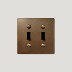 JASPER 2G Toggle Light Switch - Antique Brass