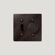Plank Hardware JASPER 2G Toggle Switch & Dimmer - Blackened Bronze