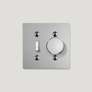 Plank Hardware JASPER 2G Toggle Switch & Dimmer - Polished Nickel