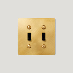 JASPER 2G Toggle Light Switch - Heirloom Brass