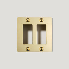 Plank Hardware JASPER 2G Universal Plate - Unlacquered Brass