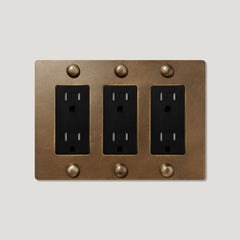 JASPER 3G 15A Outlet - Antique Brass