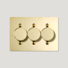 JASPER 3G Dimmer Light Switch - Unlacquered Brass