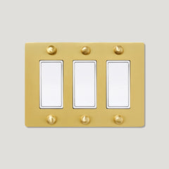 JASPER 3G Rocker Light Switch - Brass