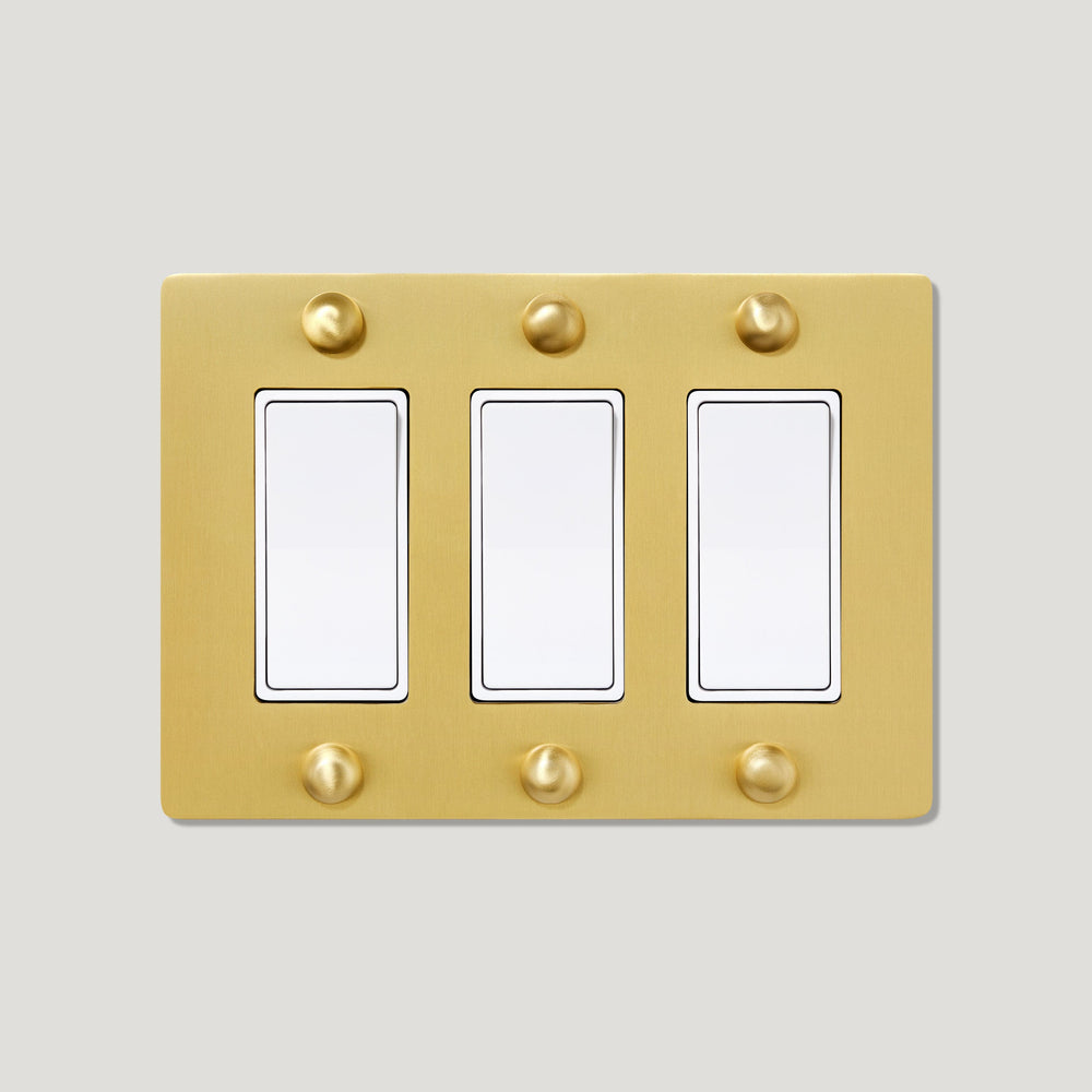 JASPER 3G Rocker Switch - Brass