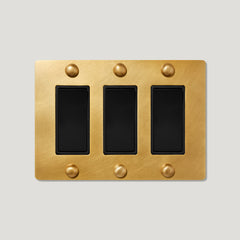JASPER 3G Rocker Light Switch - Heirloom Brass