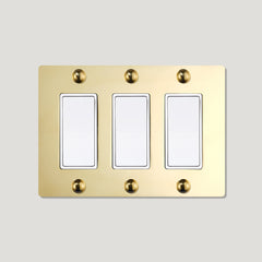 Plank Hardware JASPER 3G Rocker Switch - Unlacquered Brass