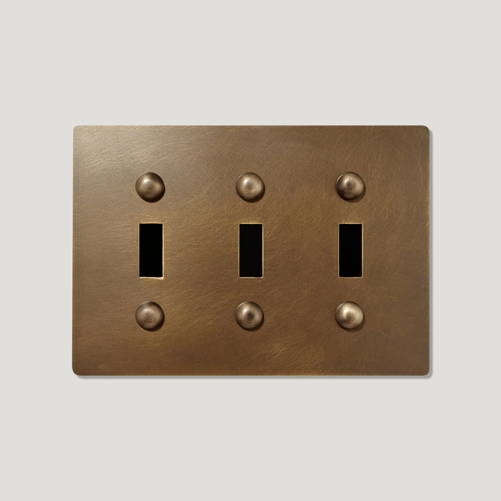 JASPER 3G Toggle/Dimmer Plate - Antique Brass