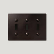 Plank Hardware JASPER 3G Toggle/Dimmer Plate - Blackened Bronze