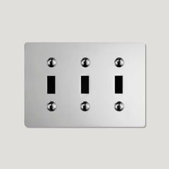 Plank Hardware JASPER 3G Toggle/Dimmer Plate - Polished Nickel