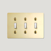 Plank Hardware JASPER 3G Toggle Switch - Unlacquered Brass