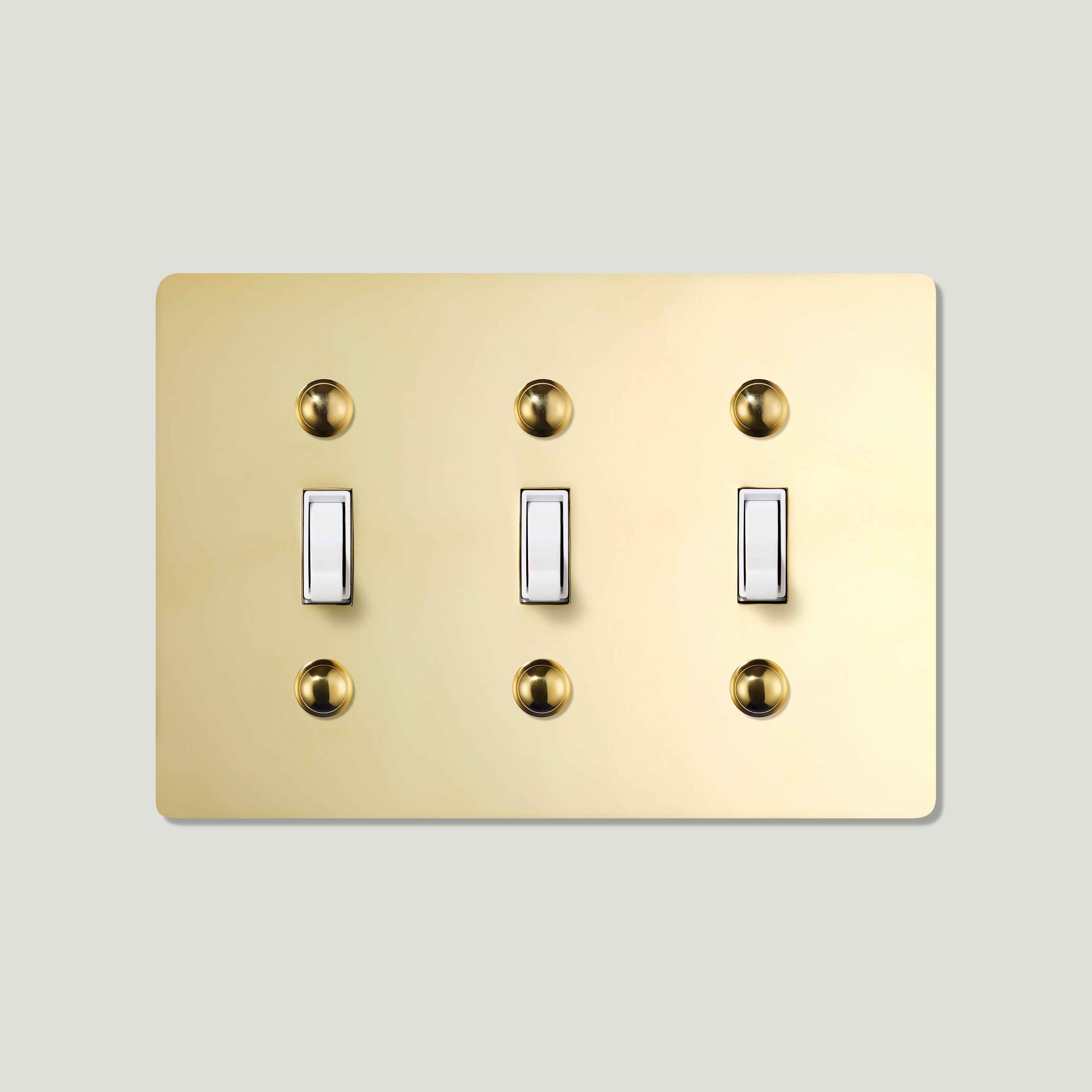 Plank Hardware JASPER 3G Toggle Switch - Unlacquered Brass