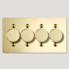 JASPER 4G Dimmer Light Switch - Unlacquered Brass