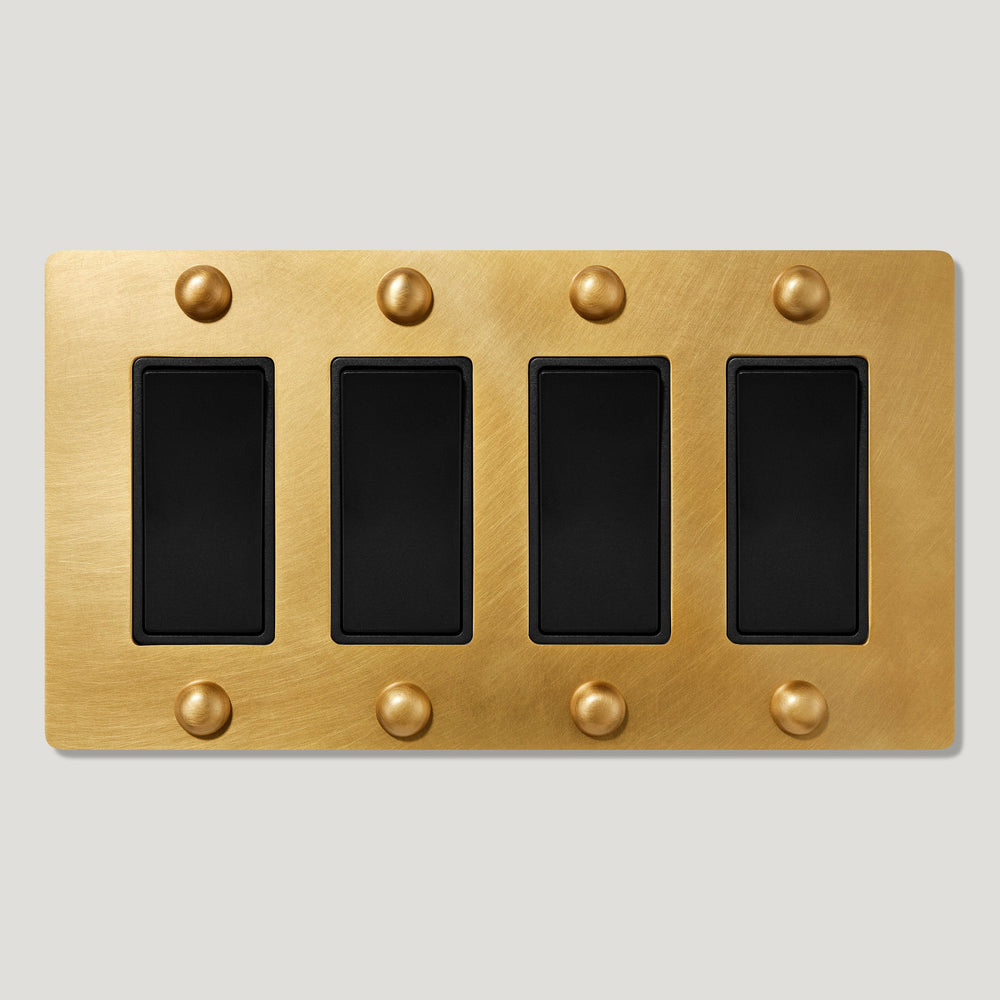 JASPER 4G Rocker Switch - Heritage Brass